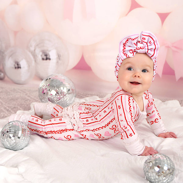 Hallie RUFFLE ZIP Valentines Day Bamboo