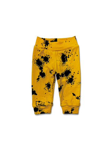 Black + Gold Splatter • Infant/Toddler Joggers