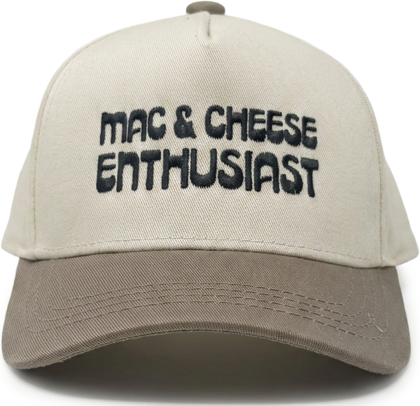 Kids/Baby 2-Tone Cap: Mac & Cheese Enthusiast - Khaki/Beige
