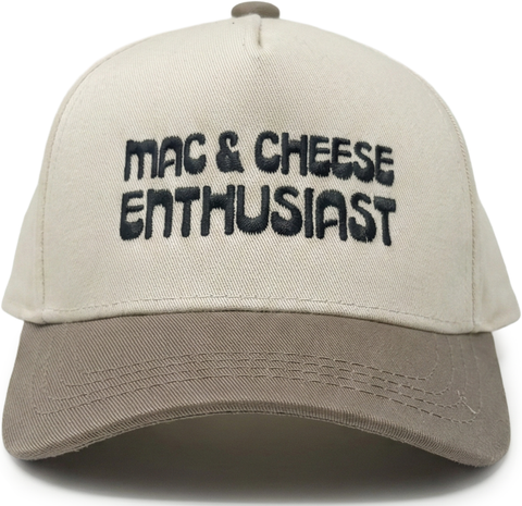 Kids/Baby 2-Tone Cap: Mac & Cheese Enthusiast - Khaki/Beige