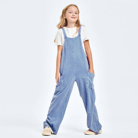 Mineral wash overall/jumpsuit