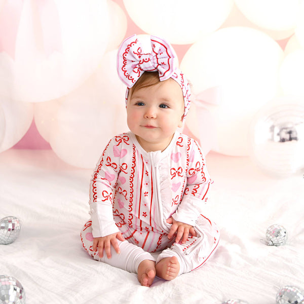 Hallie RUFFLE ZIP Valentines Day Bamboo