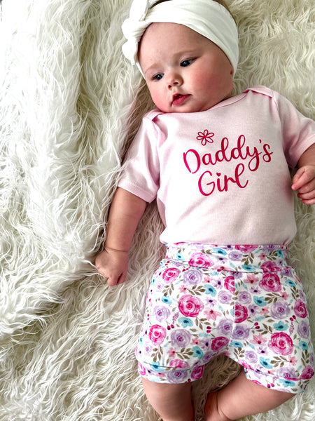 Cotton Candy Floral Shorties