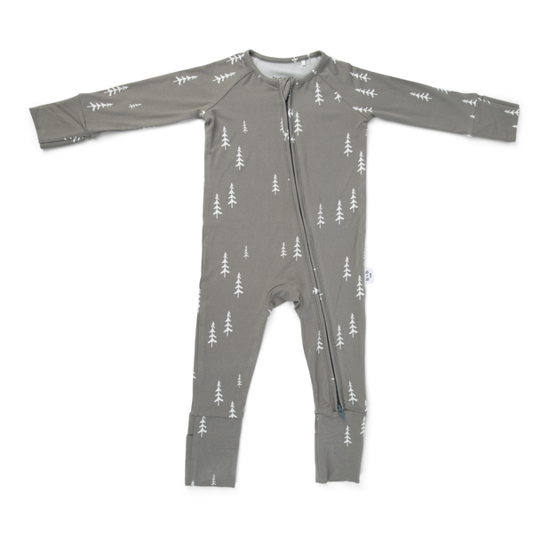Forest Tree 2-Way Convertible Zip Romper | (0-24m)
