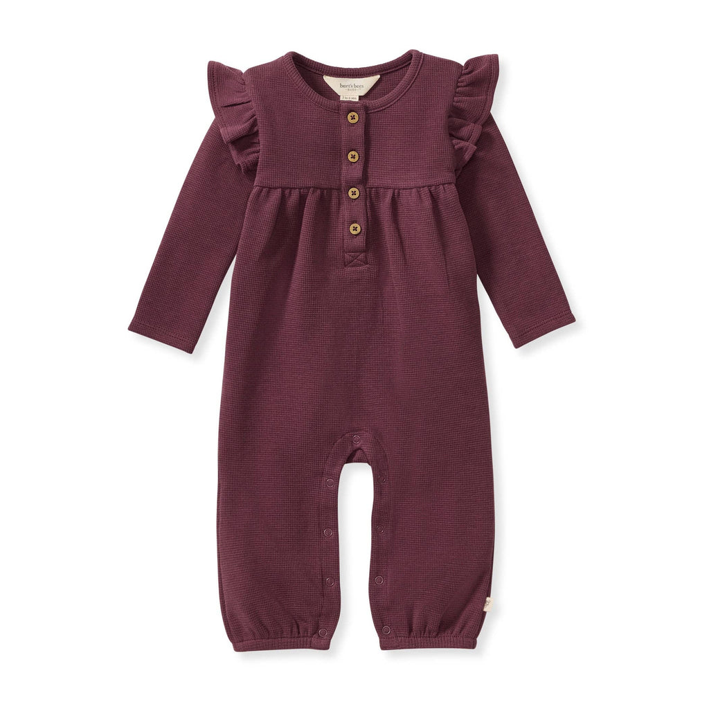 Thermal Deep Plum Baby Girl Jumpsuit