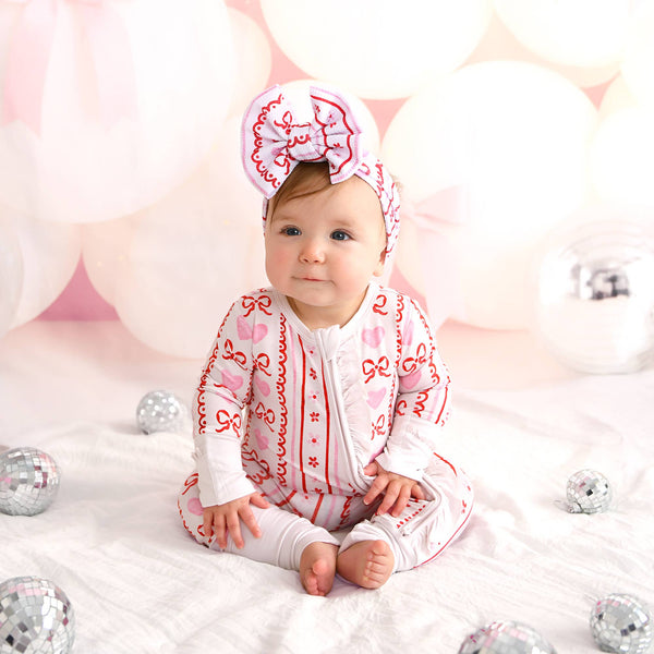 Hallie RUFFLE ZIP Valentines Day Bamboo