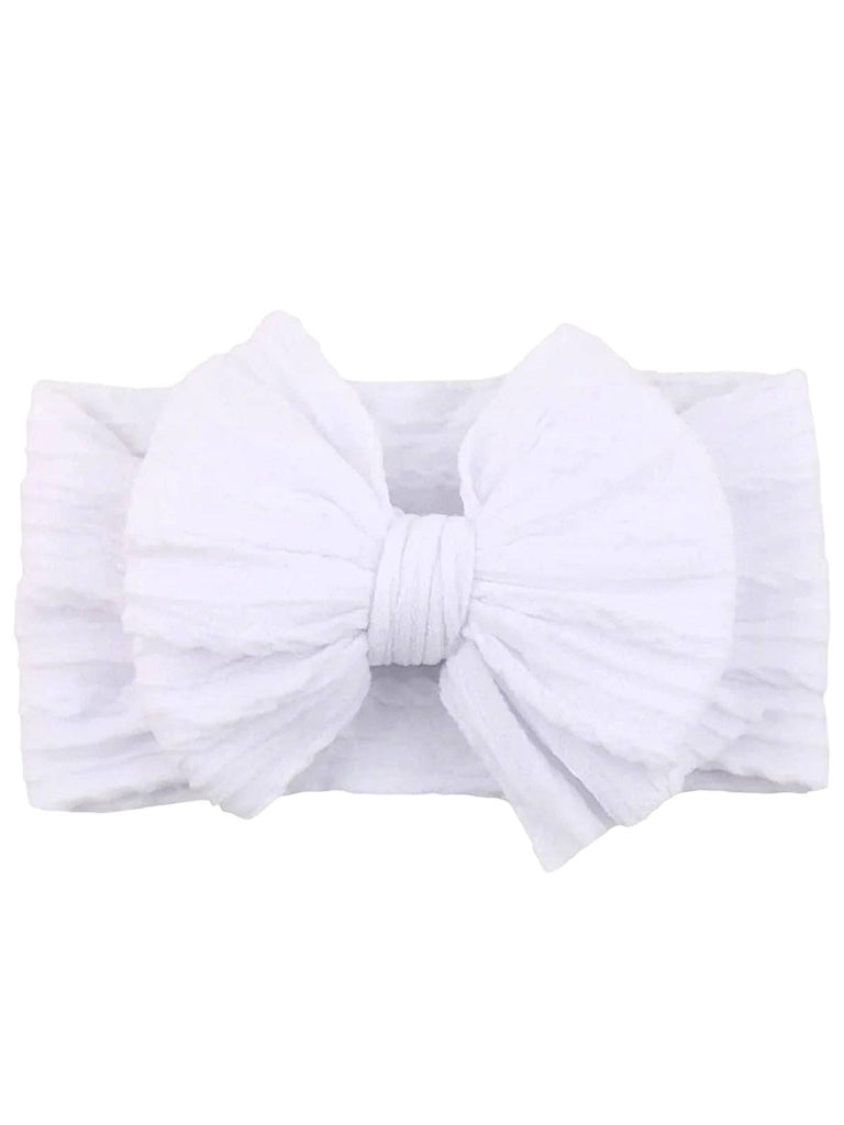 Cable Bow, White Headwrap
