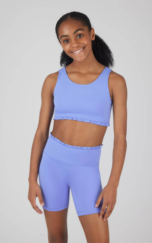 Girls Lux Bra and Short with Ruffle - 2 PCS Set