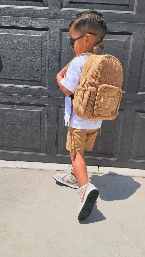 childs play mini backpack Corduroy Backpack- Camel