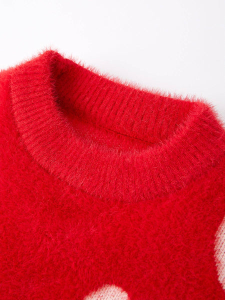 Valentine's Day Hearts Pullover Sweater