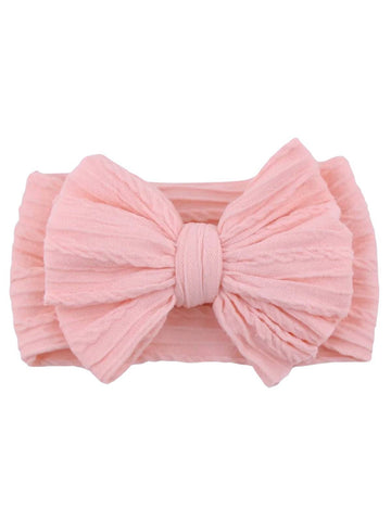 Cable Bow, Chic Peach Headwrap