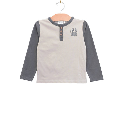 Henley Tee- Bear Paw