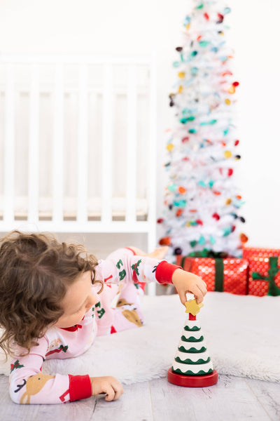 Christmas Tree Stacking Toy, Baby Toddlers Montessori Gift
