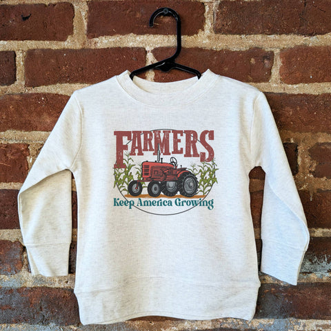 Farmers Keep America Growing Long Sleeve Crewneck