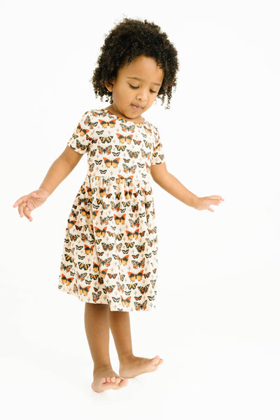 Beautiful Butterflies Bamboo Short Sleeve Dress