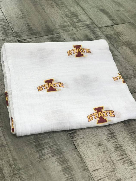 Iowa State University Muslin Swaddle Blanket