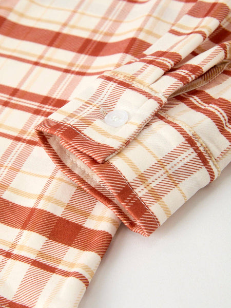 Thanksgiving Plaid Long Sleeve Top