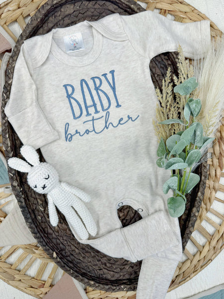 Baby brother baby sister romper | little sibling baby outfit