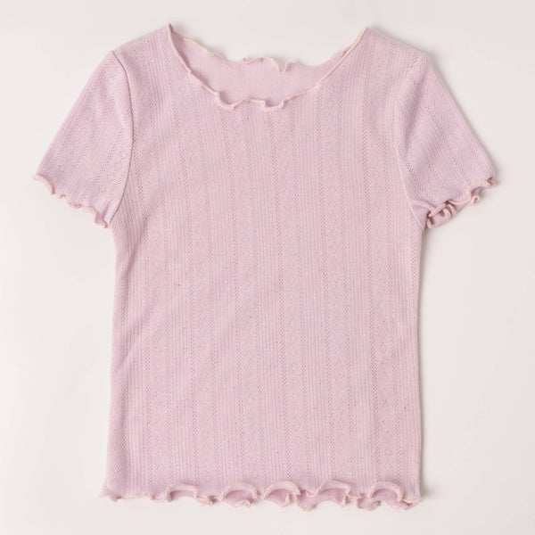 Lettuce Edge Pointelle Tee