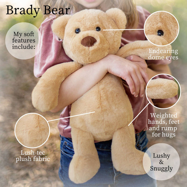 World’s Softest Plush 16 in - Brady Tan Bear