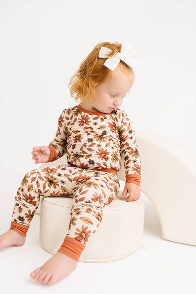 Cozy Fall Floral Bamboo Set