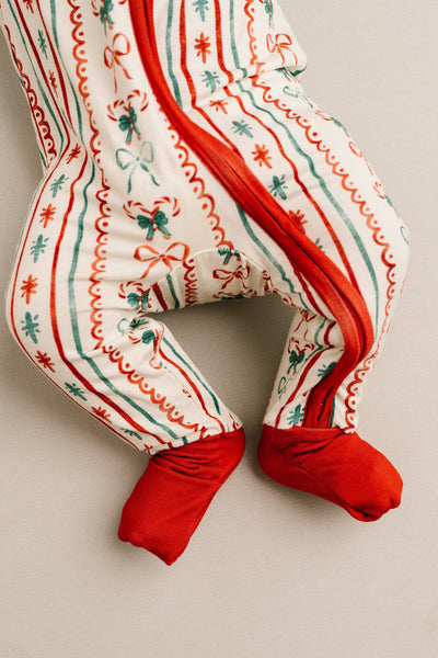 Christmas Dainty Bow Bamboo Sleeper