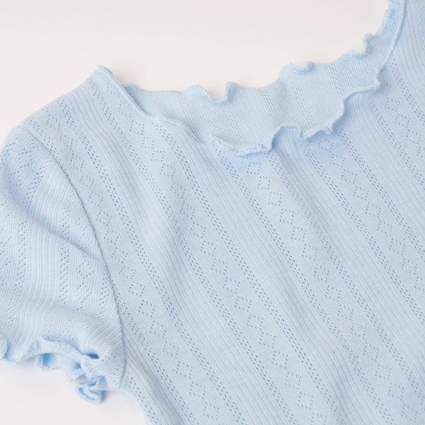 Lettuce Edge Pointelle Tee