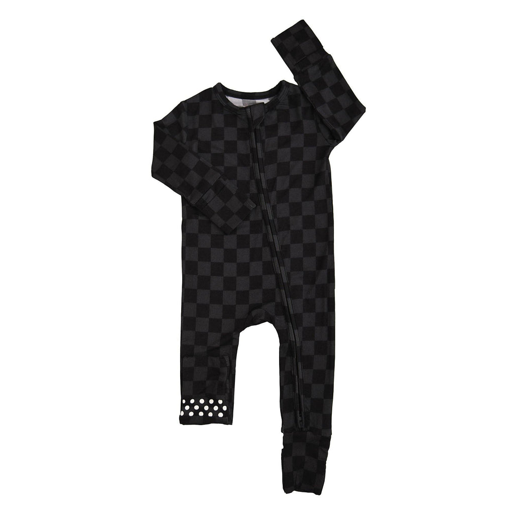 Frankie ZIP Halloween Checks Baby Outfit