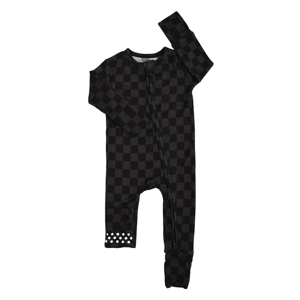 Frankie ZIP Halloween Checks Baby Outfit