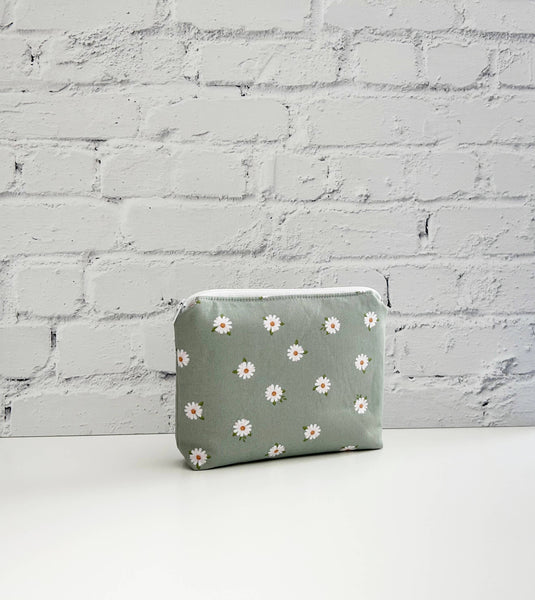 Daisy Small Cosmetics Bag, Make up bag, Toiletry Pouch