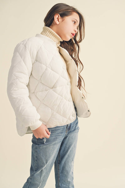 TWEEN KIDS GIRLS QUILTED JACKET (7-14)