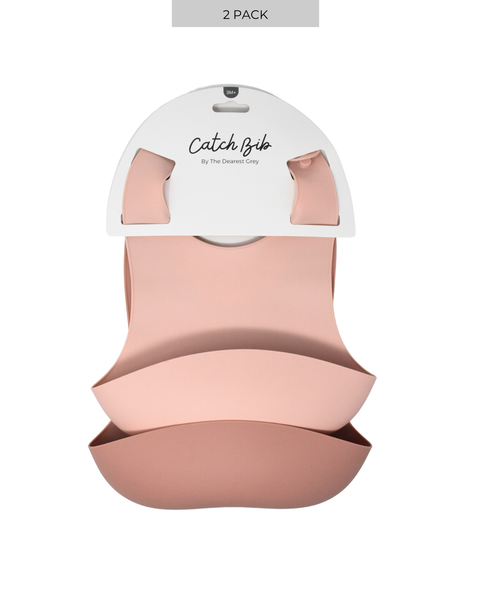 Silicone Catch Bib Set | Rosewood & Honeysuckle