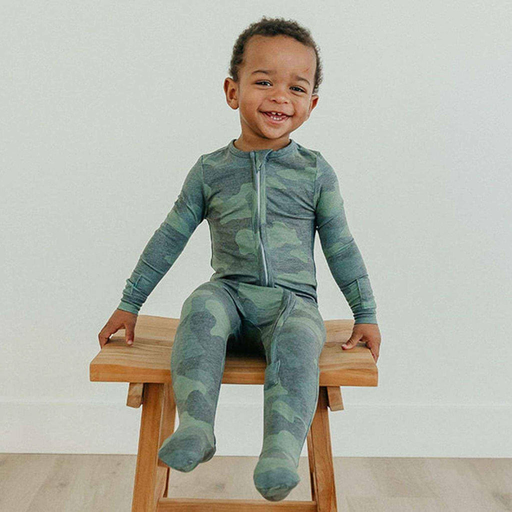 Zip-Up Footie Pajama - Hunter