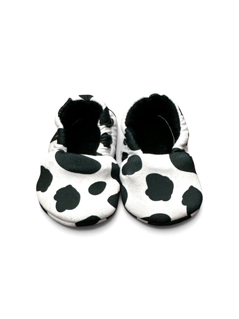 Handmade Soft Soled Slippers - Cow