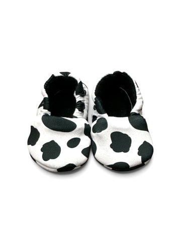 Handmade Soft Soled Slippers - Cow