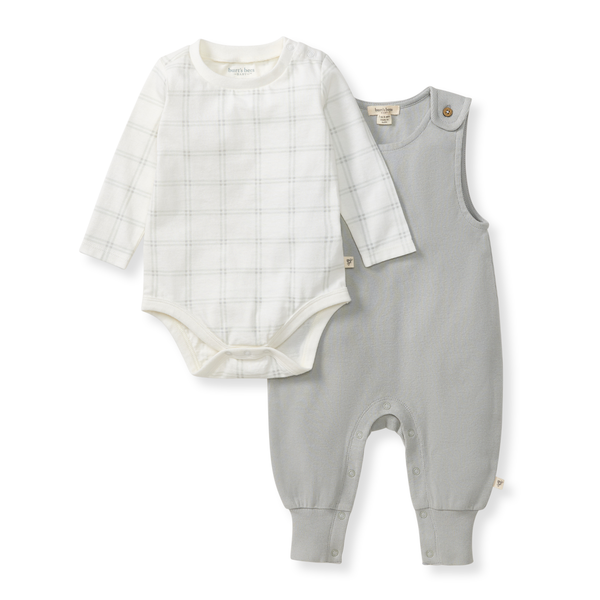 Plaid Infant Boy Jumpsuit & Bodysuit Set