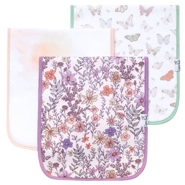 Premium Burp Cloths - Flora