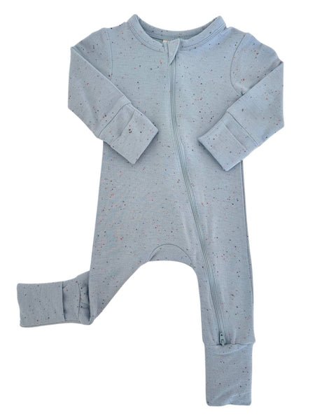 Glacier Speckle / 2-Way Zip Romper