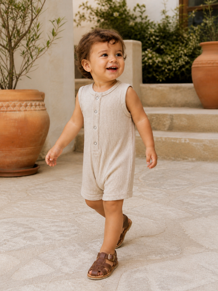 Tan Speckle / Ribbed Shortie