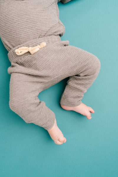 Pebble Gray Waffle Cozy Set