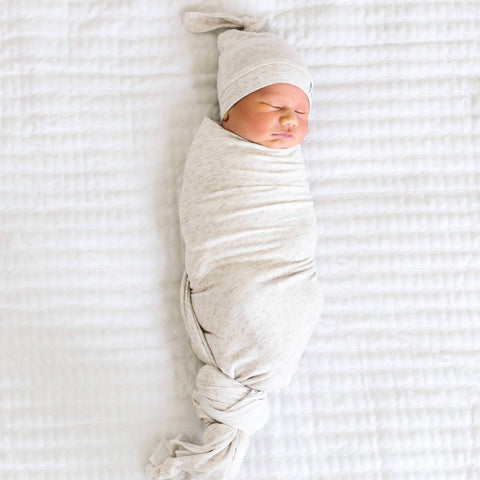 Knit Swaddle Blanket - Oat