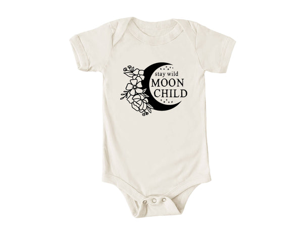 Stay Wild Moon Baby Bodysuit, Boho Toddler T-Shirt