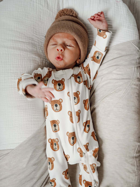 Baby Bear / Organic 2-Way Zip Romper