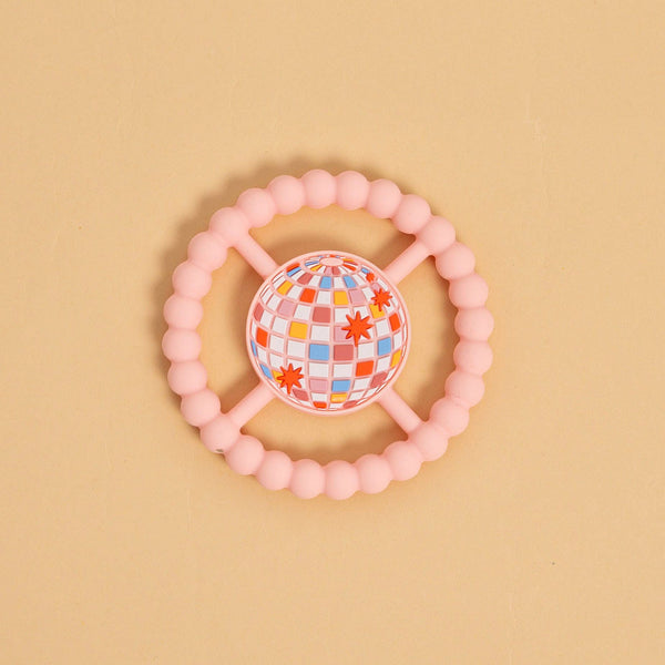 Disco Ball Baby Teether Ring