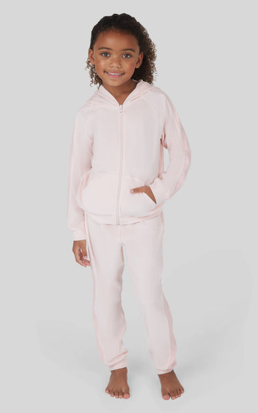 Little Girls - Velour Shimmer Hoodie and Jogger - Set