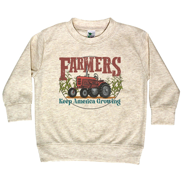 Farmers Keep America Growing Long Sleeve Crewneck