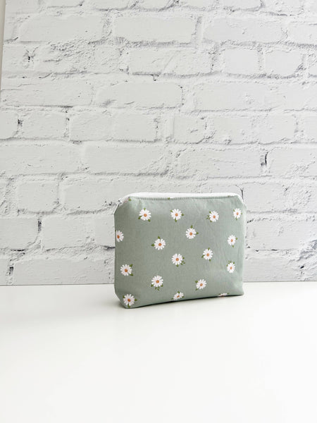 Daisy Small Cosmetics Bag, Make up bag, Toiletry Pouch