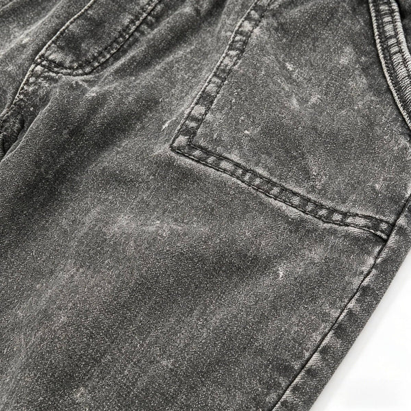 Dark Wash Charcoal Gray Joggers