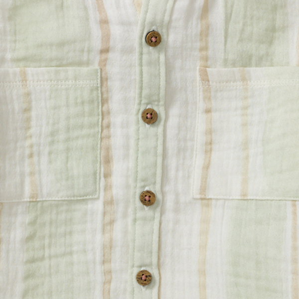 Pacific Stripe Hooded Shirt & Shorts Set