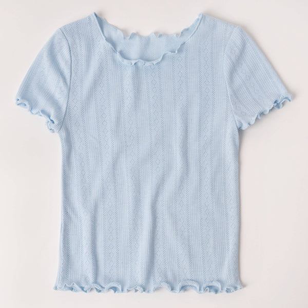 Lettuce Edge Pointelle Tee
